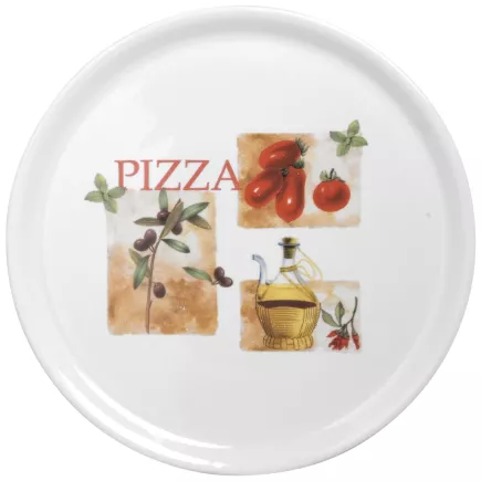 Talerz do pizzy 31 cm motyw Pomidory oliwki Gastro