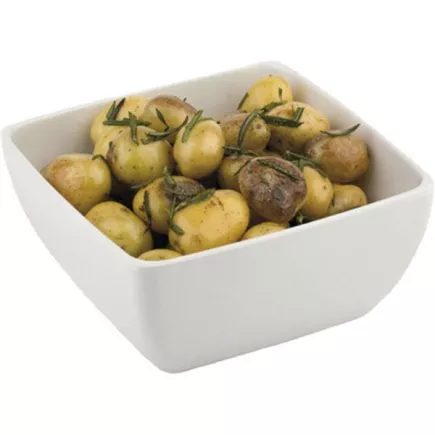 Miska kanciasta z melaminy APS Pure 3,8 l, biała