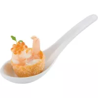 Fingerfood łyżka z melaminy APS Hong Kong 13,5 cm, biała