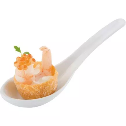 Fingerfood łyżka z melaminy APS Hong Kong 13,5 cm, biała