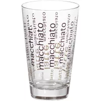 Szklanka do kawy Latté Macchiato Conical 400 ml, z napisem