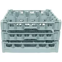 Koš na sklenice do myčky, velikost 500x500 mm, otvory 99x99 mm, pro 20 ks sklenic