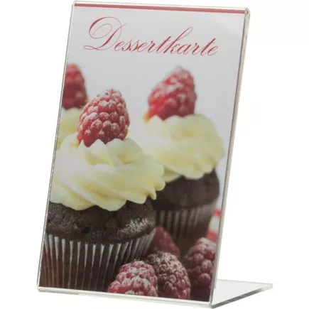 Stojak - podstawka na karty menu z plexi Gradwohl A6
