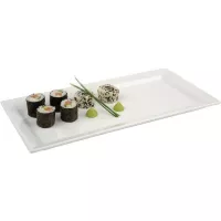 Servírovací Tác APS obdélník melamin 35,5x18 cm bílý