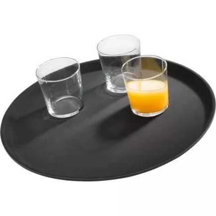 Tác podnos APS 40,5 cm, kulatý, černý