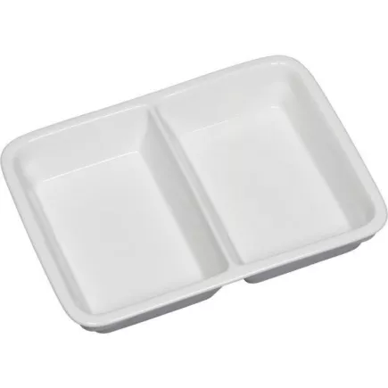 Talerz kanciasty dzielony na 2 części 1/2 Gastro 23,2x17,6 cm
