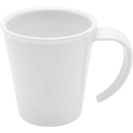 Plastikowy kubek do kawy Ornamin 350 ml, biały