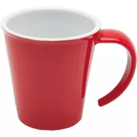Plastikowy kubek do kawy Ornamin 350 ml, czerwony