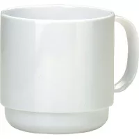 Hrnek plastový Ornamin 250 ml, bílý
