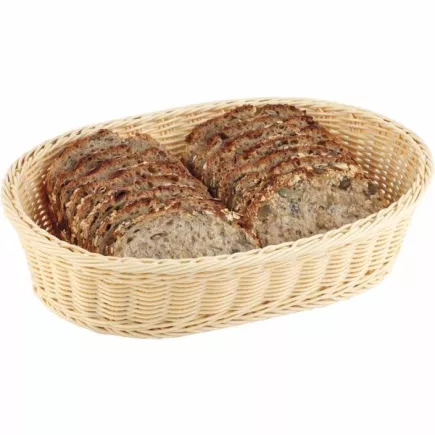 Košík na pečivo oválný APS 23x17cm, béžový