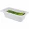 Pojemnik gastronomiczny GN 2/4, z melaminy, 530x162 mm, wyglądem przypominający porcelanę, wysoka jakość, odporny na temperaturę od -50C do +100C, v=65 mm, APS