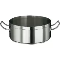 Garnek do pieczenia ze stali nierdzewnej Paderno Grand Gourmet 2100 40 cm, niski