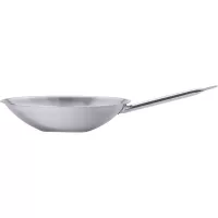 Patelnia wok wielowarstwowa 36 cm stal nierdzewna Pujadas