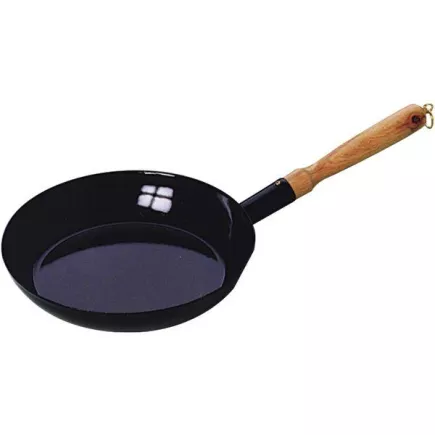 Pánev smaltovaná Riess 23 cm, dřevěná rukojeť