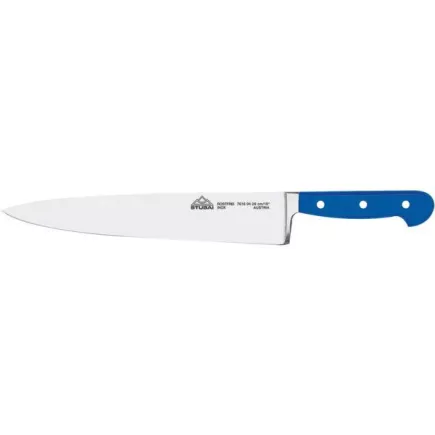 Nůž kuchyňský modrý čepel 26 cm široký kovaný Stubai