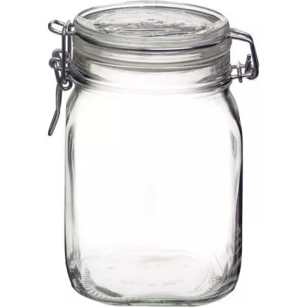 Zavařovací sklenice Bormioli Rocco Fido 1000 ml, s patentním obloučkovým uzávěrem