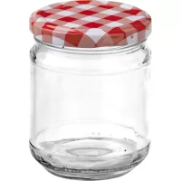 Słoiki do przetworów Gastro 212 ml, zakrętka w kratkę, zestaw 6 sztuk