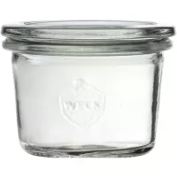 Słoiki Weck 80 ml, z pokrywką, uszczelką i klamrami