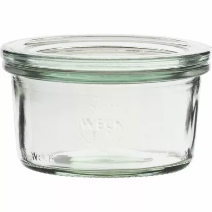 Słoiki do przetworów Weck 165 ml, z pokrywką, zestaw 6 sztuk