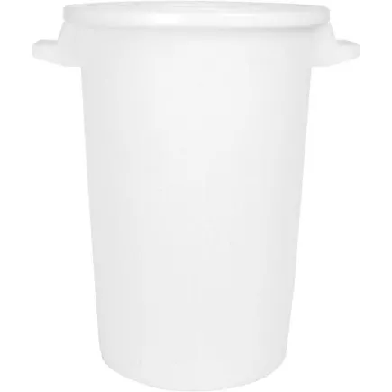 Sud na potraviny plast 75 l, bílý, s víkem