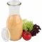 Słoiki Weck 500 ml do soków/moszczu z pokrywką, uszczelką i klamrami, zestaw 4 szt.