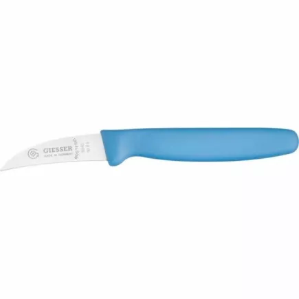 Nóż do krojenia warzyw Giesser Messer, ostrze 6 cm, gładki, cyjanowy