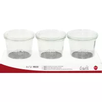 Słoiki Weck 290 ml z pokrywką, zestaw 3 sztuki