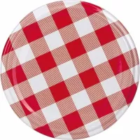 Zakrętki do słoków, wzór karo Gastro 70 mm 10 szt