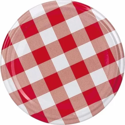 Zakrętki do słoków, wzór karo Gastro 70 mm 10 szt