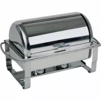 Chafing dish- podgrzewacz na pastę GN 1/1 APS Caterer Pro 9 l, stal nierdzewna, pokrywa rolltop 