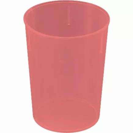 Kubek plastikowy Waca 250 ml, czerwony