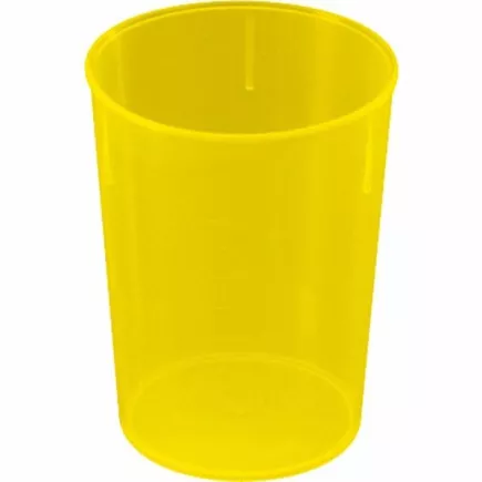 Kubek plastikowy Waca 250 ml, żółty