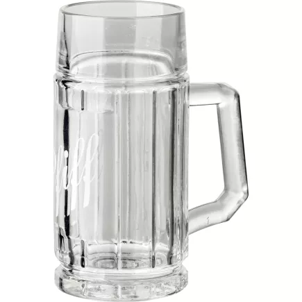 Kufel do piwa Stölzle-Oberglas Pfiff 125 ml z miarką barmańską 1/8 l, z napisem
