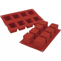 Silikonowa forma na lód Silikomart Cubo na 8 szt