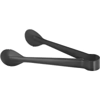 Szczypce do lodu ze stali nierdzewnej 19 cm, czarne