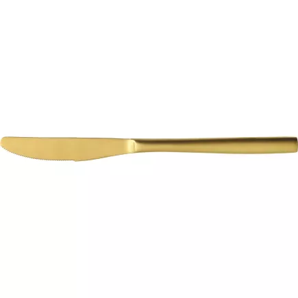 Jídelní nůž nerezový Barcelona 22,1 cm, zlatý