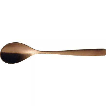 Łyżka deserowa ze stali nierdzewnej Barcelona 18,3 cm, miedź