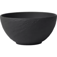 Miska porcelánová Villeroy & Boch Manufacture Rock 600 ml, černá