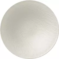 Talíř s vyvýšeným okrajem Villeroy & Boch Manufacture Rock 29 cm, bílý