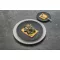 Talíř mělký Villeroy & Boch Manufacture Rock 25 cm, černý, vyvýšený okraj