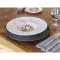 Talíř mělký Villeroy & Boch Manufacture Rock 25 cm, černý, vyvýšený okraj