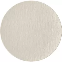 Talíř mělký Villeroy & Boch Manufacture Rock 25 cm, bílý, vyvýšený okraj