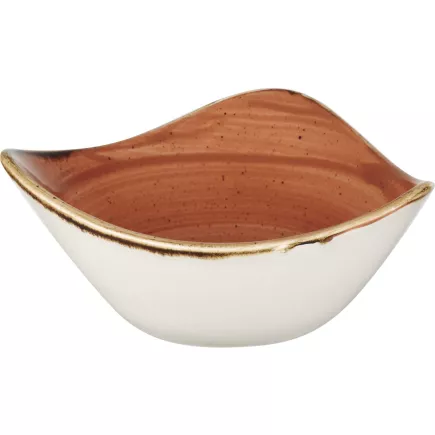 Talerz głęboki Churchill Stonecast Spiced Orange 15,3 cm, trójkątny