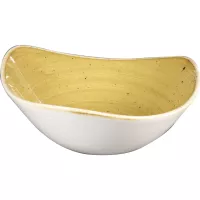 Talíř hluboký Churchill Stonecast Mustard Seed Yellow 15,3 cm, trojúhelníkový