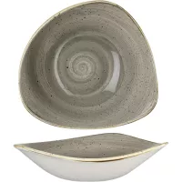 Talerz głęboki Churchill Stonecast Peppercorn Grey 23,5 cm, trójkątny