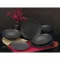 Talíř hluboký Vesuvio Black 22 cm, černý