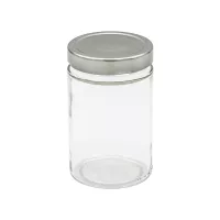 Zavařovací sklenice Gastro Elena 370 ml, víčko šroubovací stříbrné, sada 6ks