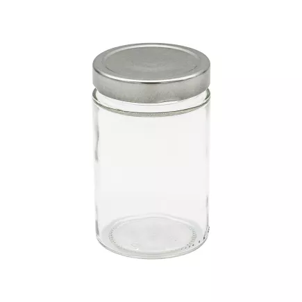 Zavařovací sklenice Gastro Elena 370 ml, víčko šroubovací stříbrné, sada 6ks