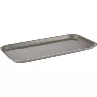 Taca do serwowania APS Vintage 34x18 cm, wygląd antycznej stali nierdzewnej