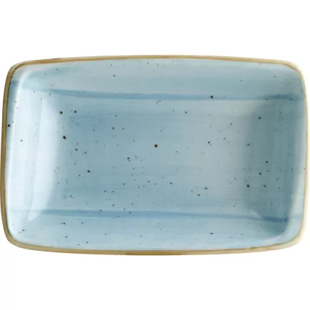 Talíř obdélníkový Bonna Aura Aqua 15x9 cm